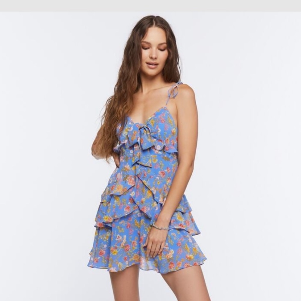 Floral Print Mini Dress